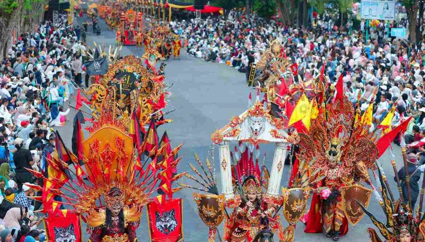 parade perang bayu - ilustrasi berita BEC 2026 Memukau Dunia: Ribuan Saksikan Parade Perang Bayu di Banyuwangi
