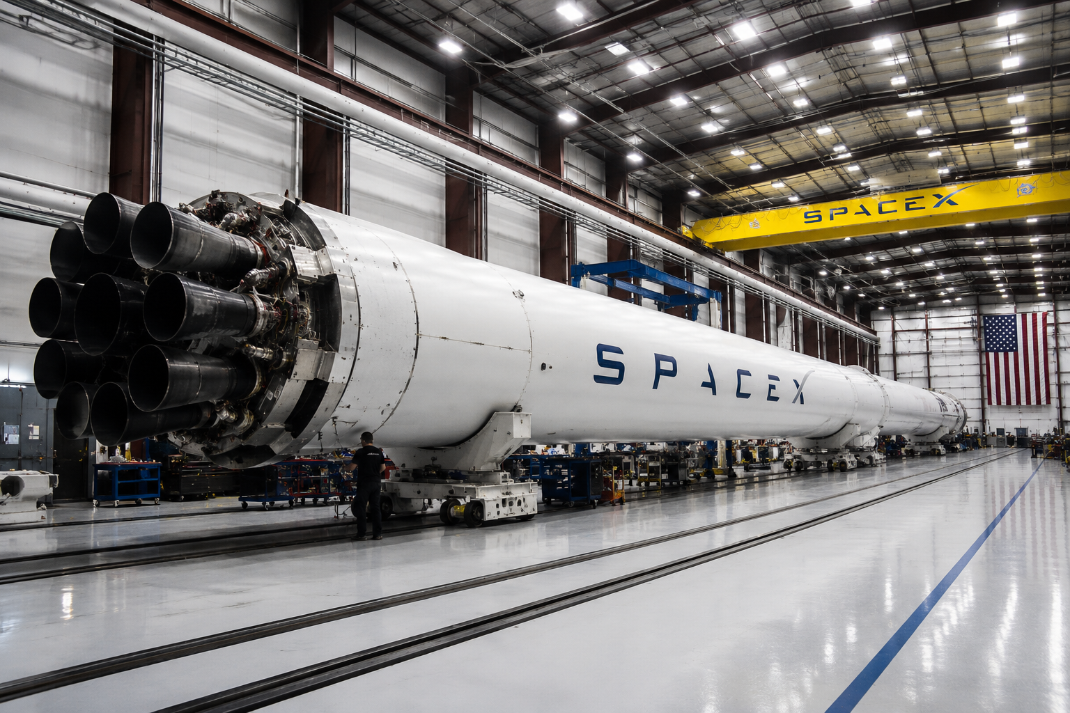 saham spacex - ilustrasi berita Saham SpaceX turun sekitar 1% meski analis tetap optimis terkait ekspansi Starbase